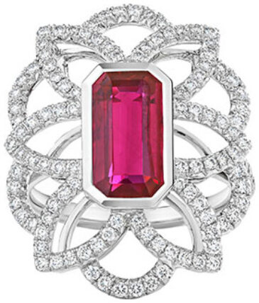 Ruby lotus ring r5757