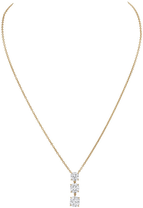 Cushion pendant necklace pd1220