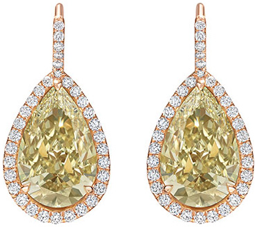 Pear shape datia earrings e3501