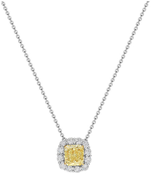 Radiant frame pendant necklace pd1238