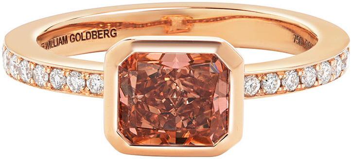 Radiant sideways bezel set ring r6060