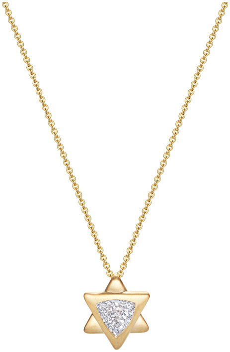 Trilliant star of david necklace pd1256