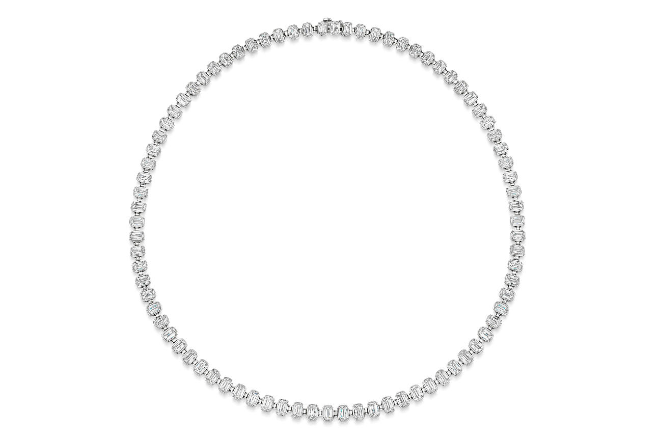 ASHOKA Line Bezel Set Necklace N1760