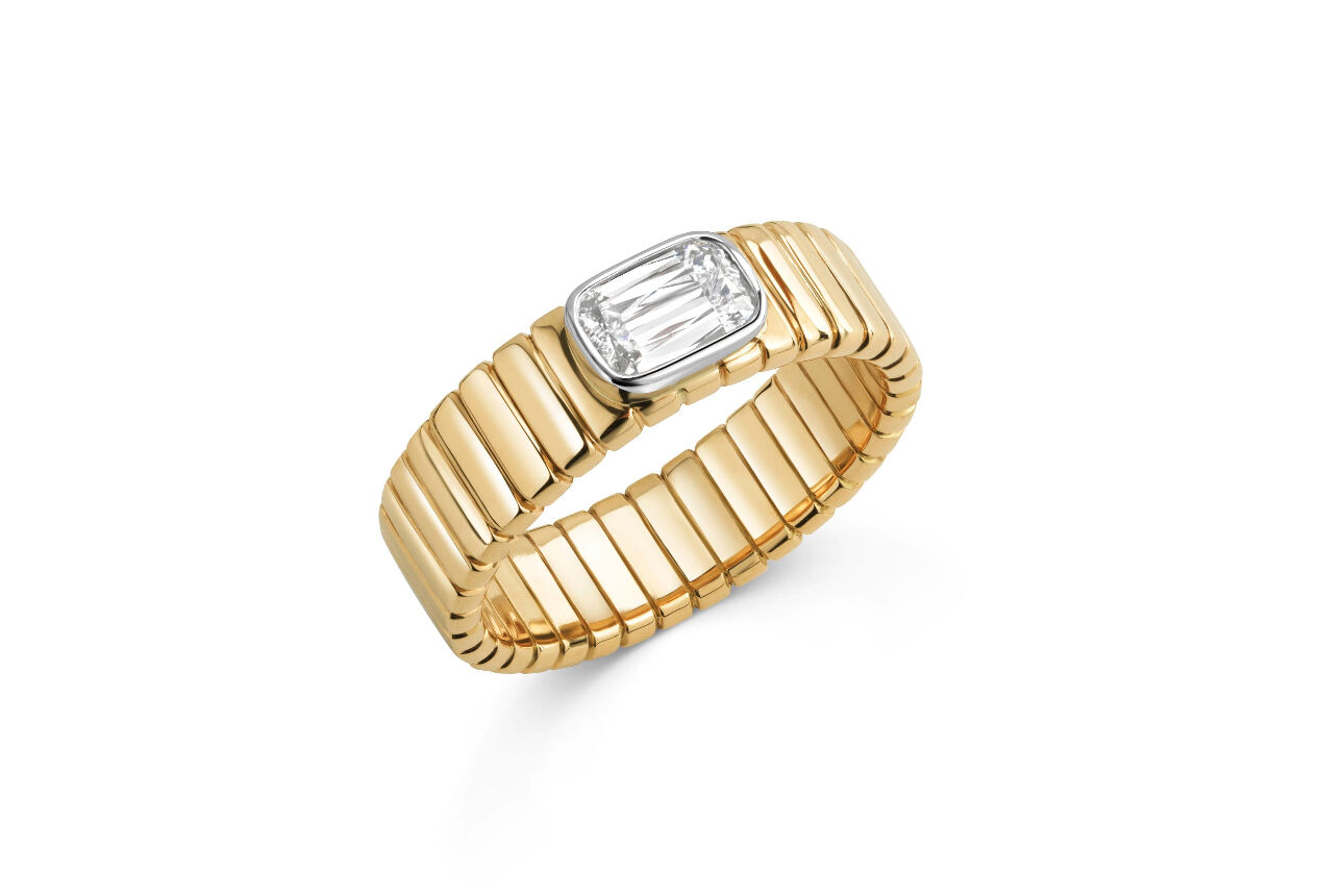 ASHOKA Milano Sideways Bezel Ring R6723