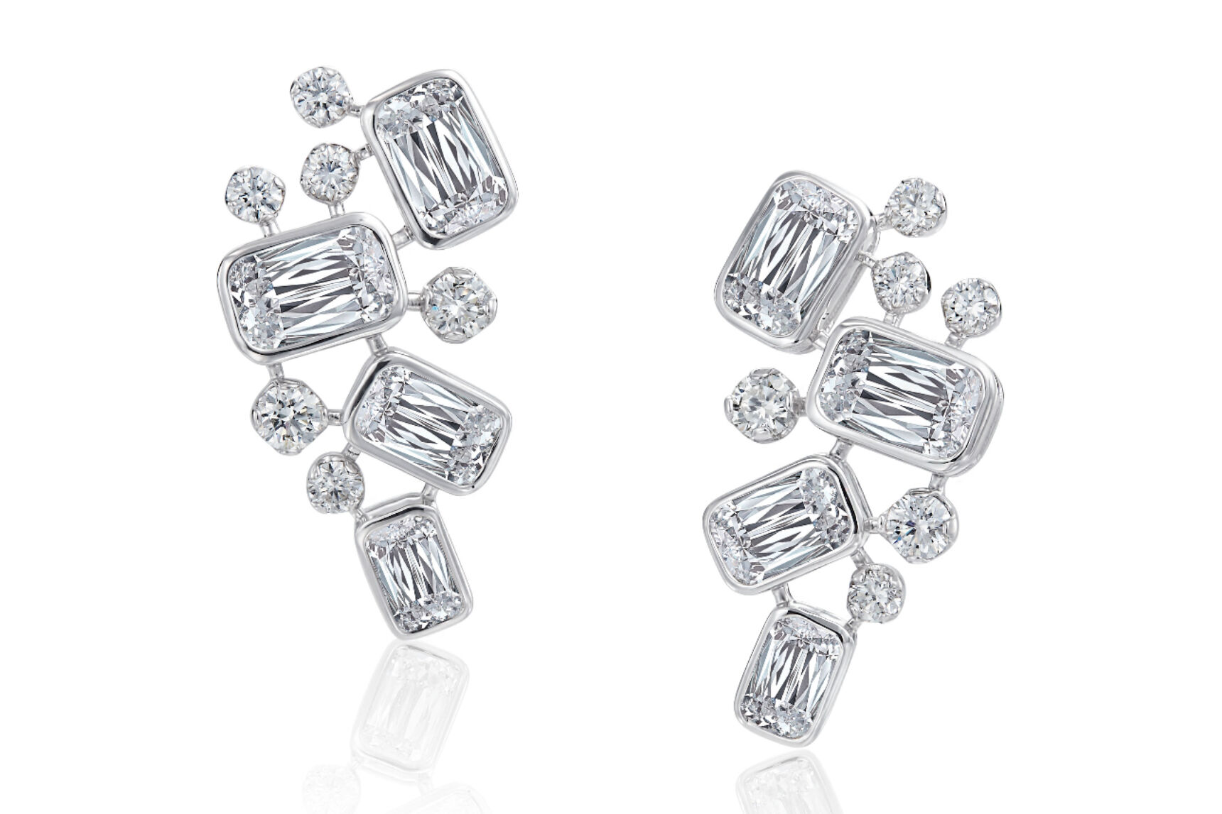 ASHOKA Brilliant Climber Earrings E3418